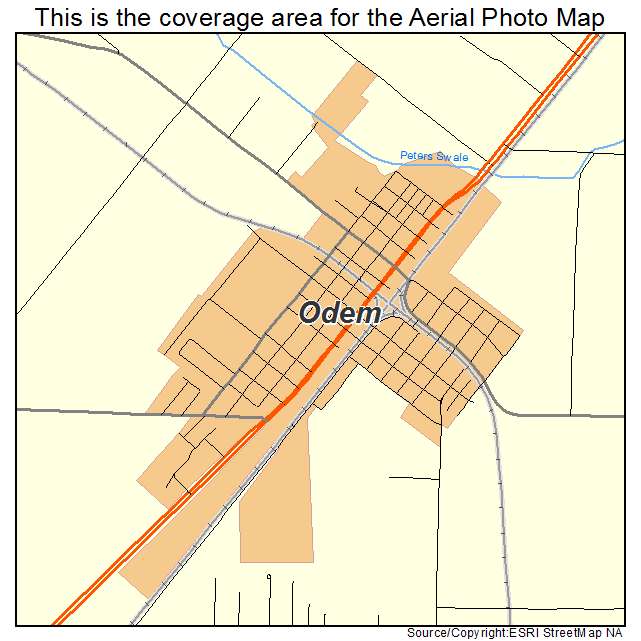 Odem, TX location map 