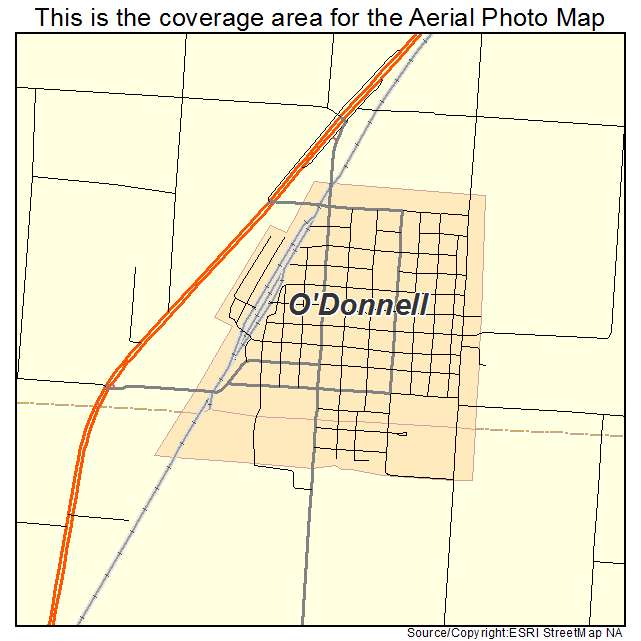 ODonnell, TX location map 