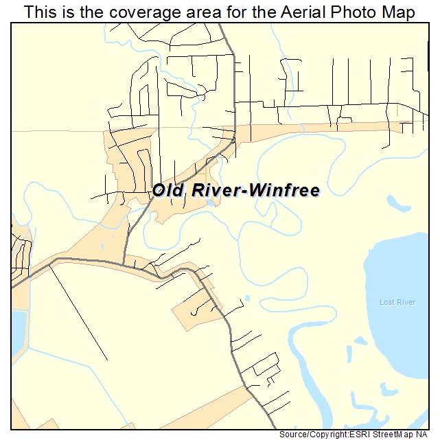 Old River Winfree, TX location map 