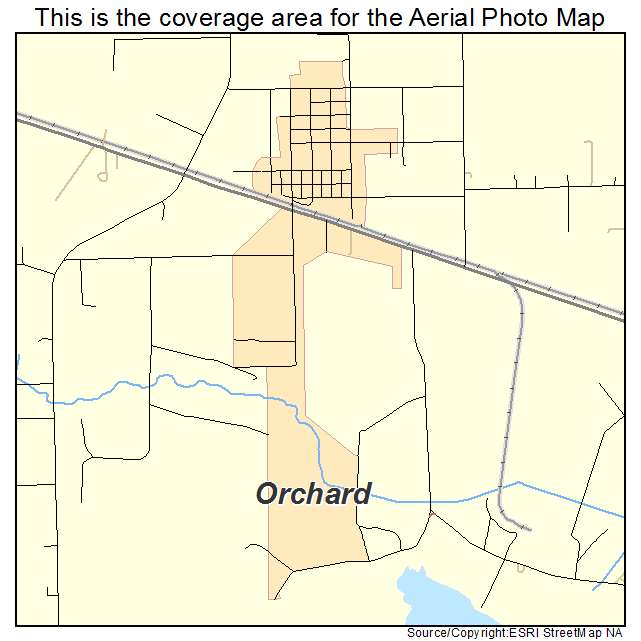Orchard, TX location map 
