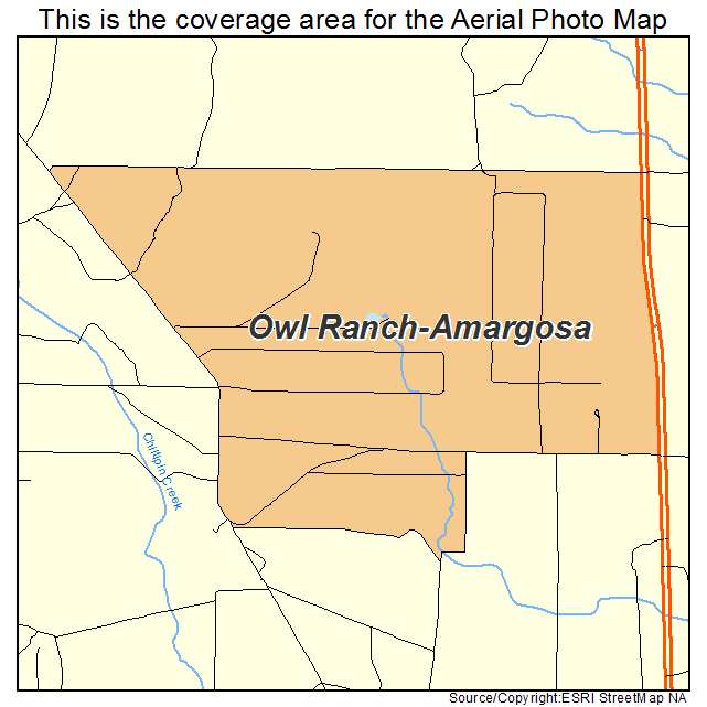 Owl Ranch Amargosa, TX location map 