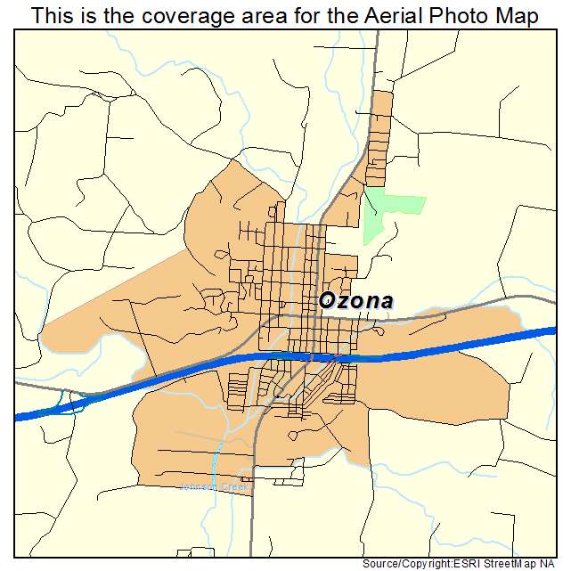 Ozona, TX location map 