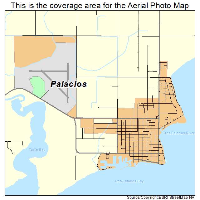 Palacios, TX location map 