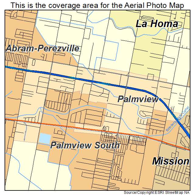 Palmview, TX location map 