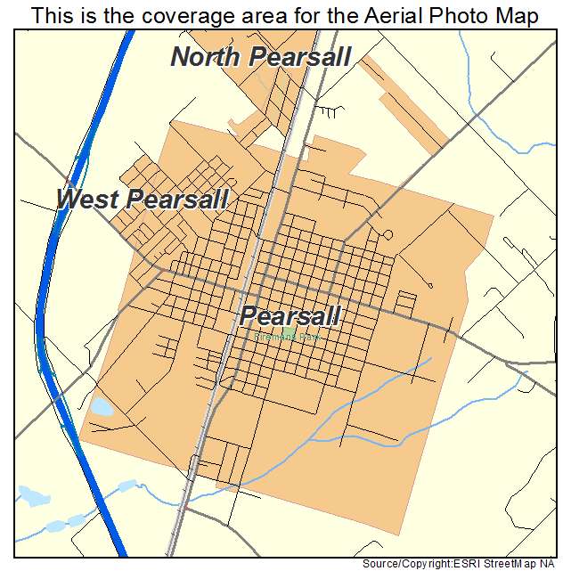 Pearsall, TX location map 