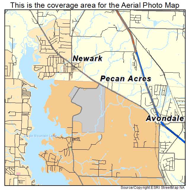 Pecan Acres, TX location map 