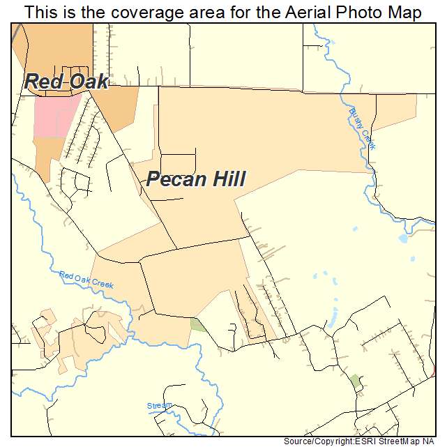Pecan Hill, TX location map 