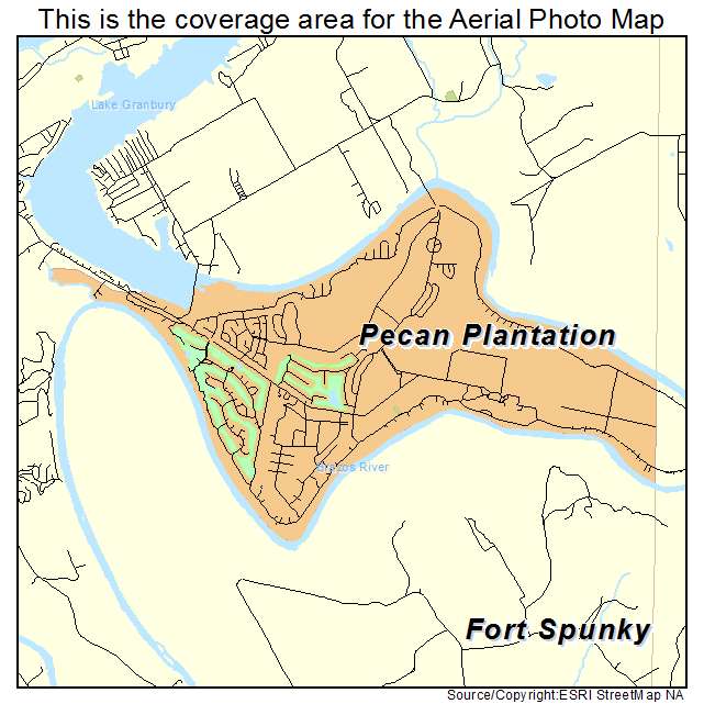 Pecan Plantation, TX location map 