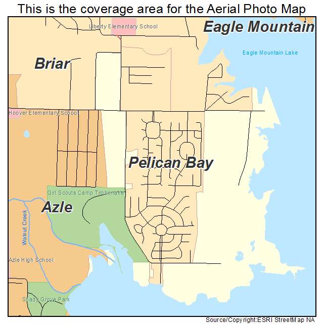 Pelican Bay, TX location map 