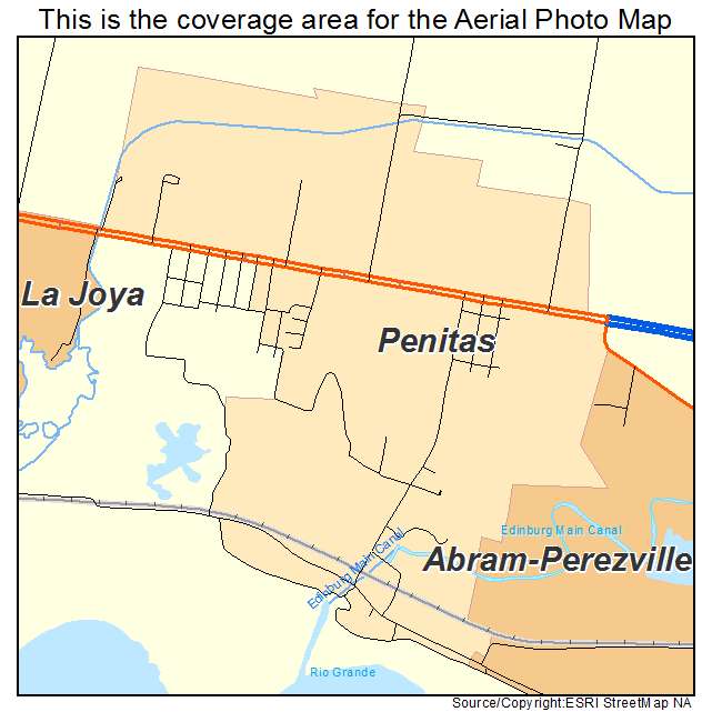 Penitas, TX location map 