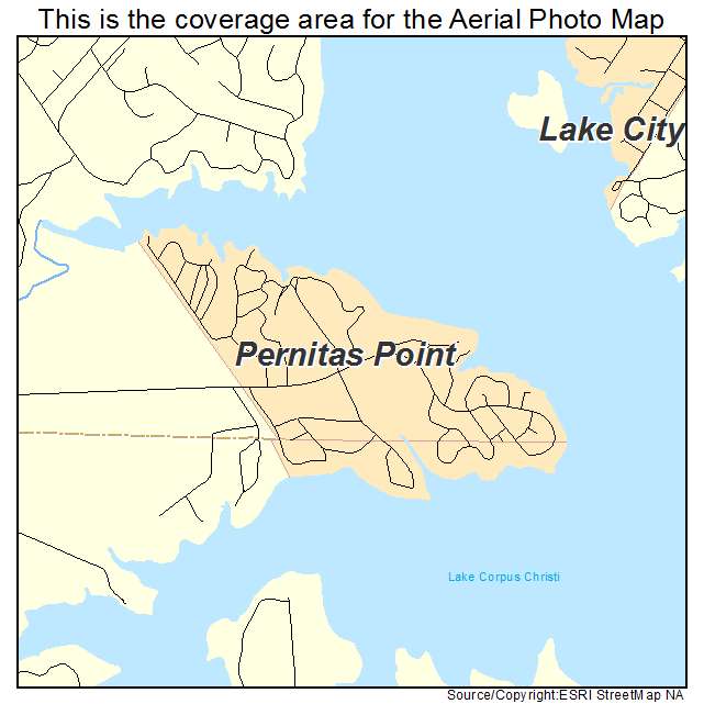 Pernitas Point, TX location map 