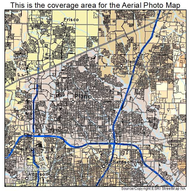 Plano, TX location map 