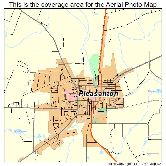 Pleasanton, TX location map 