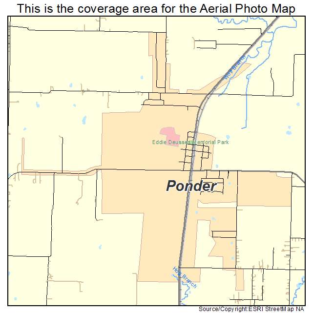 Ponder, TX location map 