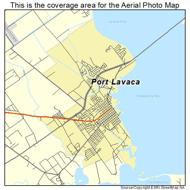 Port Lavaca, TX location map 