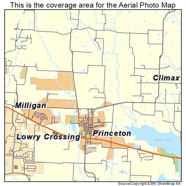 Princeton, TX location map 