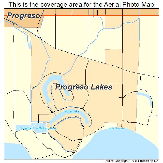 Progreso Lakes, TX location map 