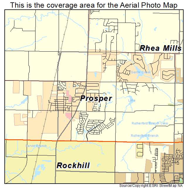 Prosper, TX location map 