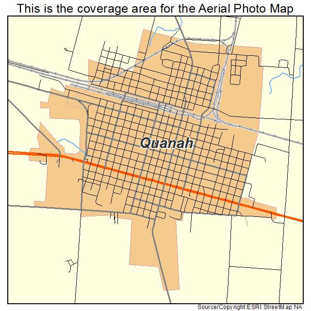 Quanah, TX location map 