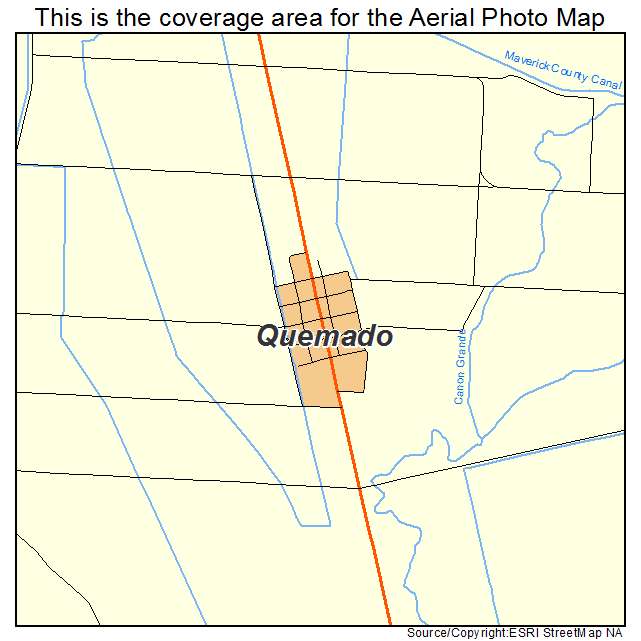 Quemado, TX location map 