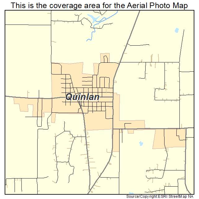 Quinlan, TX location map 