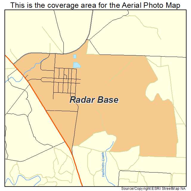 Radar Base, TX location map 