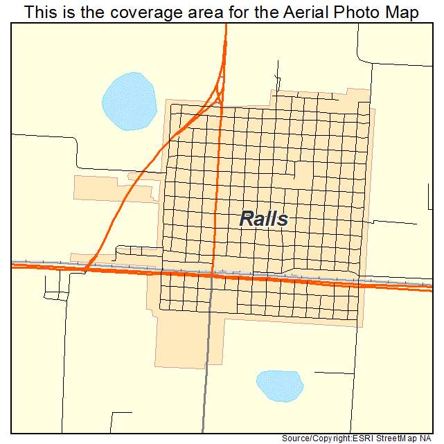 Ralls, TX location map 