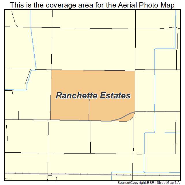 Ranchette Estates, TX location map 
