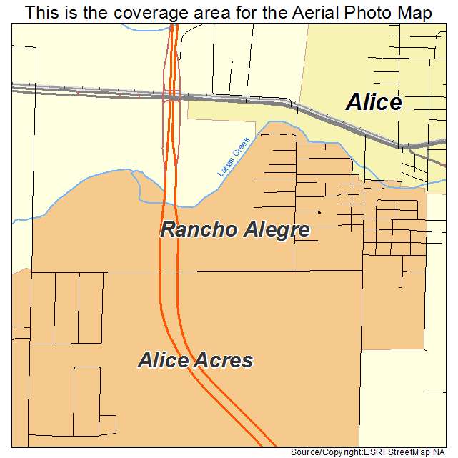 Rancho Alegre, TX location map 