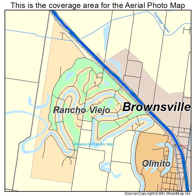 Rancho Viejo, TX location map 