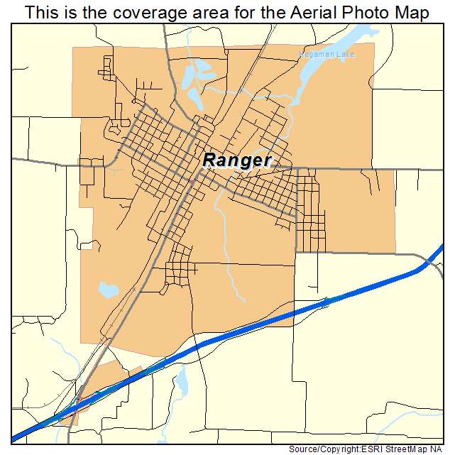 Ranger, TX location map 