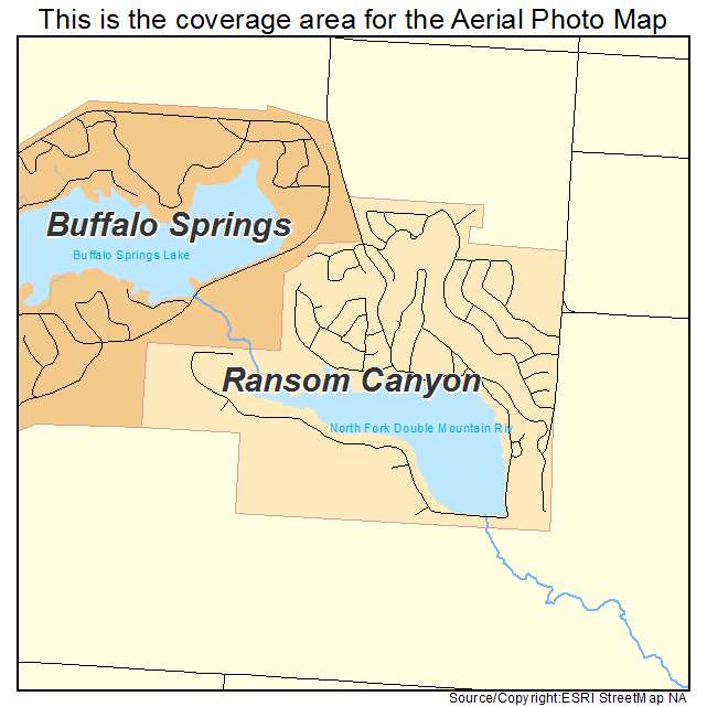Ransom Canyon, TX location map 