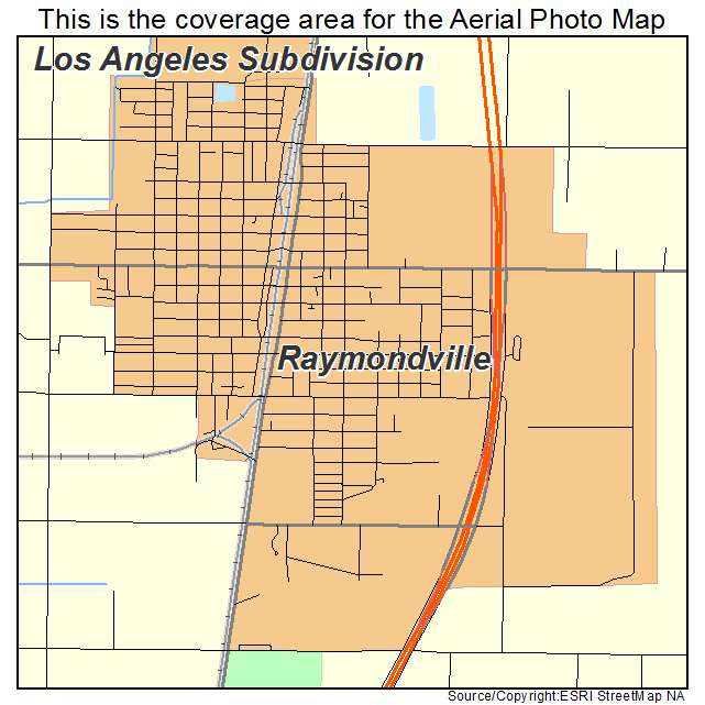 Raymondville, TX location map 