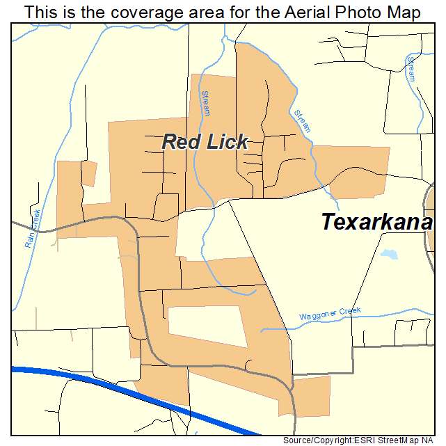 Red Lick, TX location map 