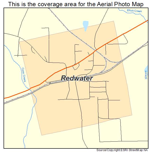 Redwater, TX location map 