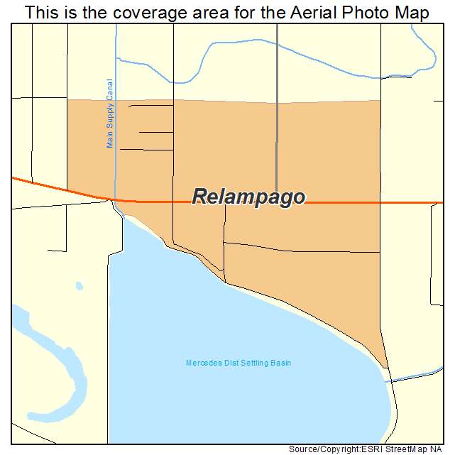 Relampago, TX location map 