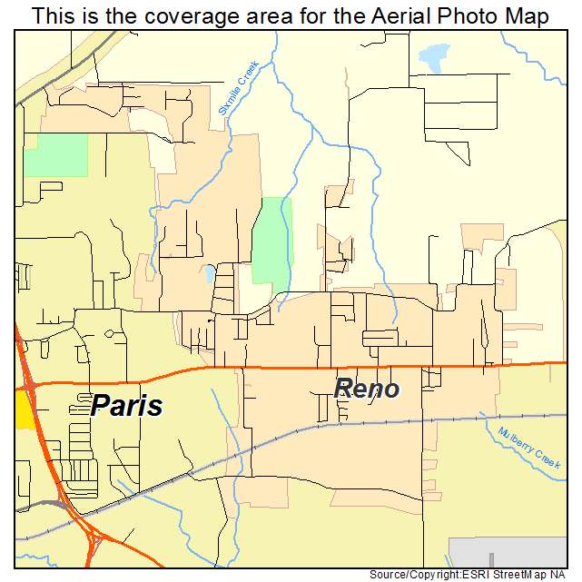 Reno, TX location map 