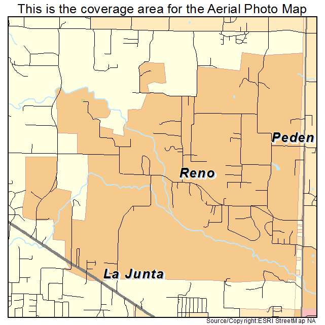 Reno, TX location map 