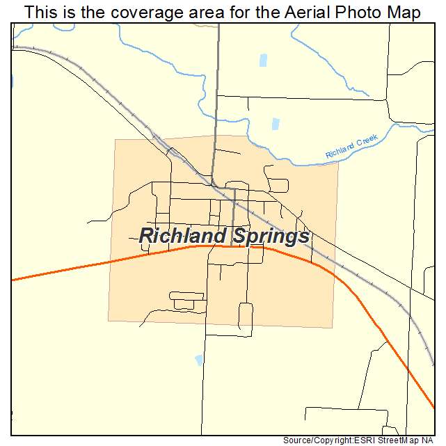 Richland Springs, TX location map 