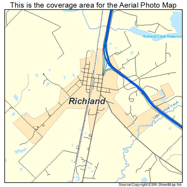 Richland, TX location map 