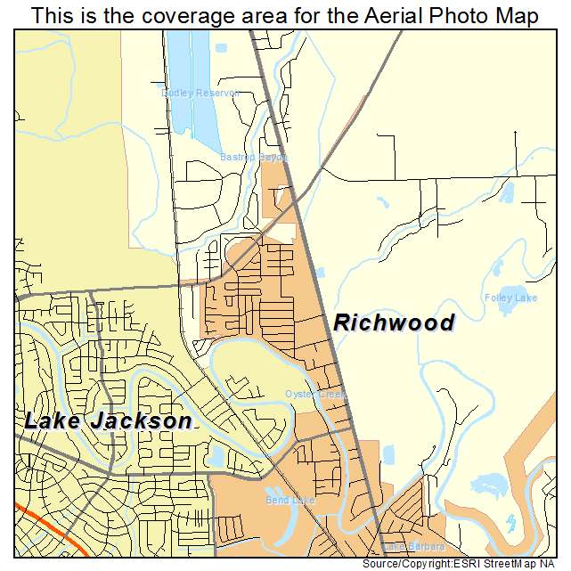 Richwood, TX location map 
