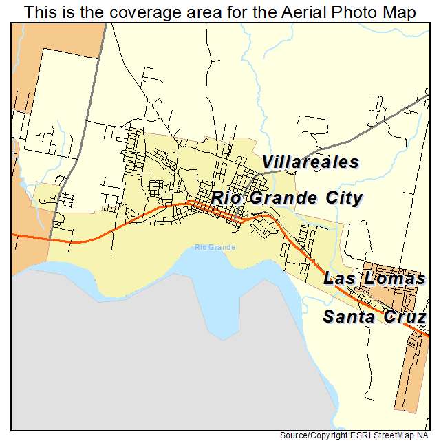 Rio Grande City, TX location map 