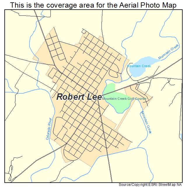 Robert Lee, TX location map 