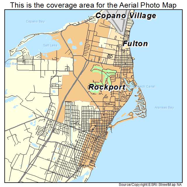 Rockport, TX location map 