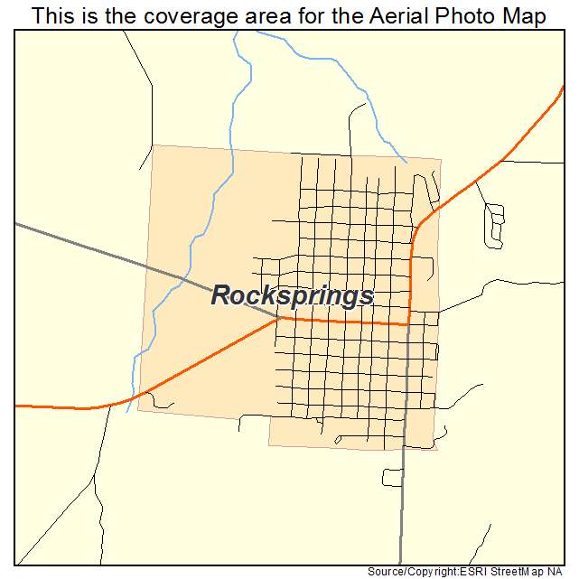 Rocksprings, TX location map 