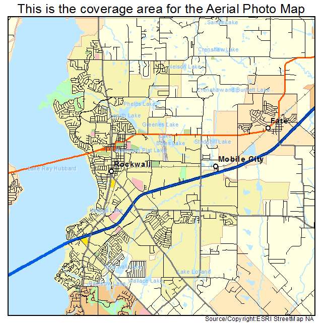 Rockwall, TX location map 