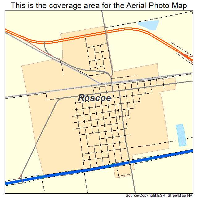 Roscoe, TX location map 