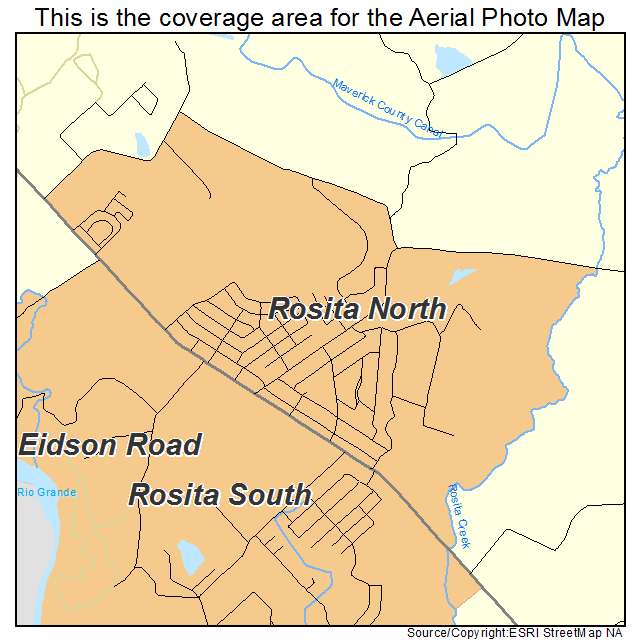 Rosita North, TX location map 