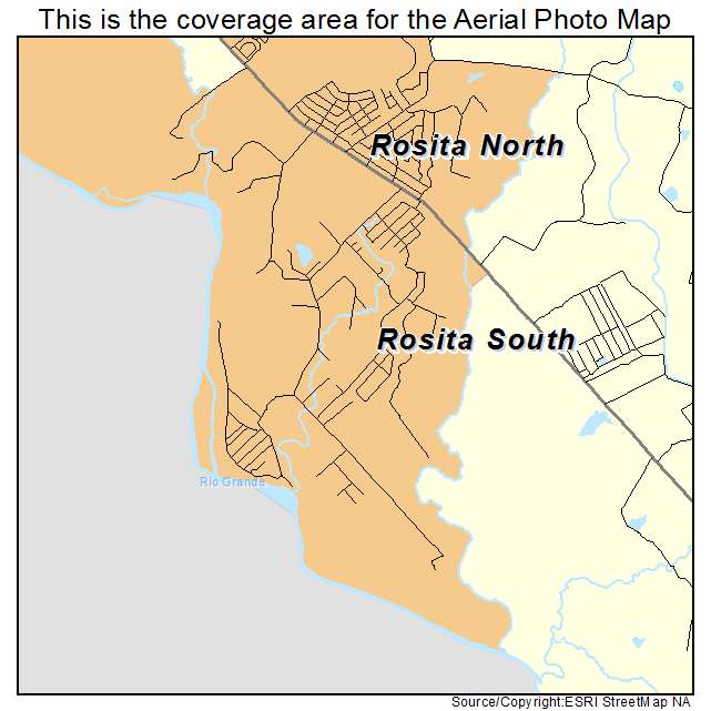 Rosita South, TX location map 