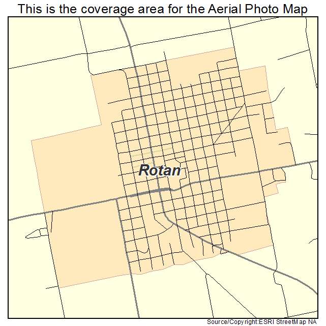Rotan, TX location map 